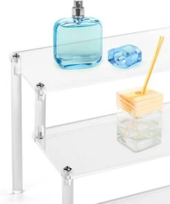 QWORK 3-laags Acryl Displaystandaard, Transparant Acryl Display Riser Plank Voor Figuren, Sieraden, Cupcake, Lippenstift, Nagellak, Kruiden, 30x21x15cm 14 QWORK 3-laags Acryl Displaystandaard, Transparant Acryl Display Riser Plank Voor Figuren, Sieraden, Cupcake, Lippenstift, Nagellak, Kruiden, 30x21x15cm -Cosmetica Winkel 1003x1200 4
