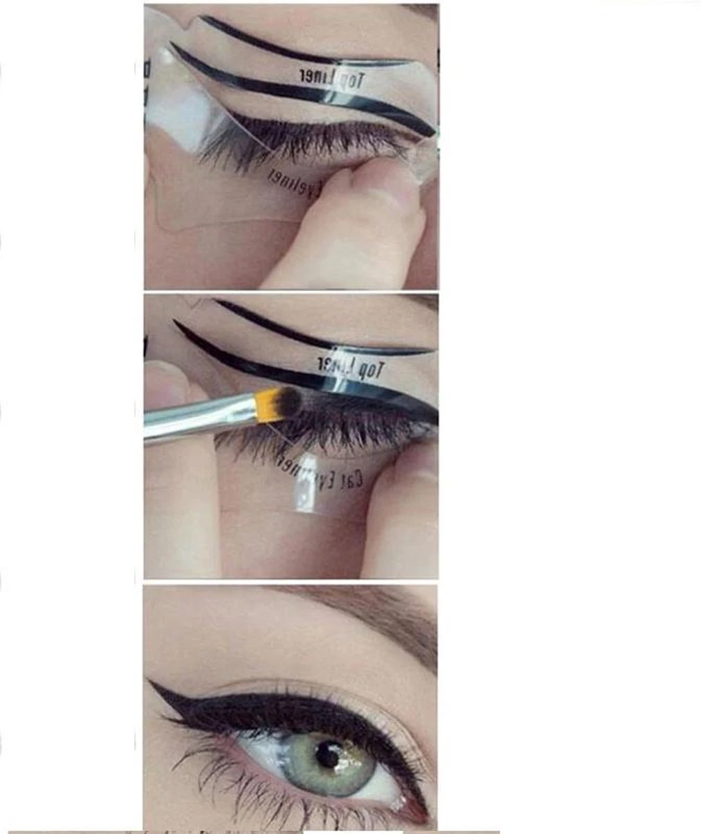 GEAR 3000® Eyeliner Stempel - Stamp - Stencil - Wing - Sjabloon - Smokey Eyes - Herbruikbaar 2 Stuks 5 GEAR 3000® Eyeliner Stempel - Stamp - Stencil - Wing - Sjabloon - Smokey Eyes - Herbruikbaar 2 Stuks - Afbeelding 3