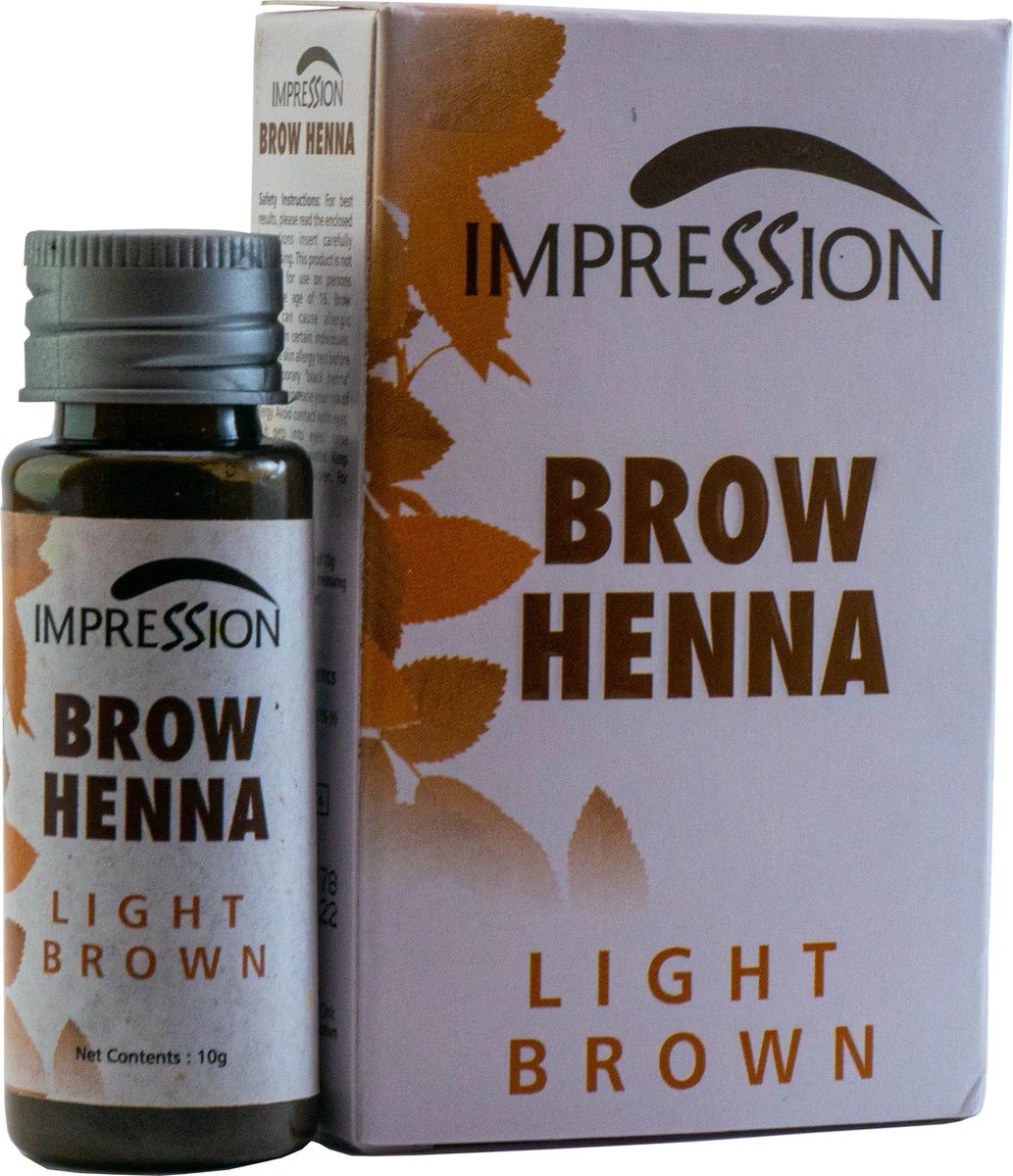 Impression Henna Wenkbrauwverf | Lichtbruin | Light Brown | Brun Clair | Brow Henna | Goed Voor Meer Dan 20 Behandelingen 3 Impression Henna Wenkbrauwverf | Lichtbruin | Light Brown | Brun Clair | Brow Henna | Goed Voor Meer Dan 20 Behandelingen