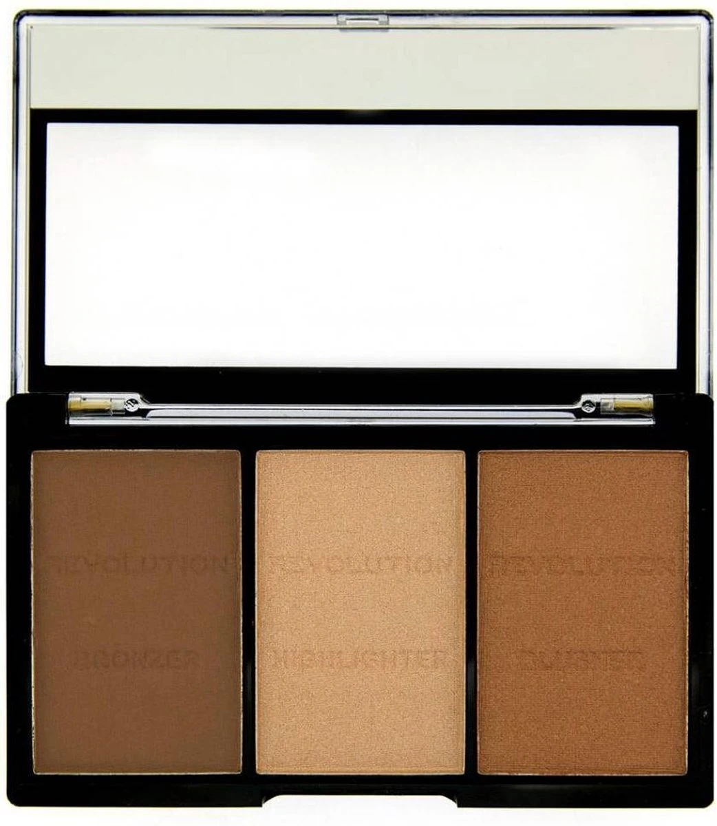 Makeup Revolution - Ultra Brightening Contour Kit C04 - Light/Medium 4 Makeup Revolution - Ultra Brightening Contour Kit C04 - Light/Medium - Afbeelding 2