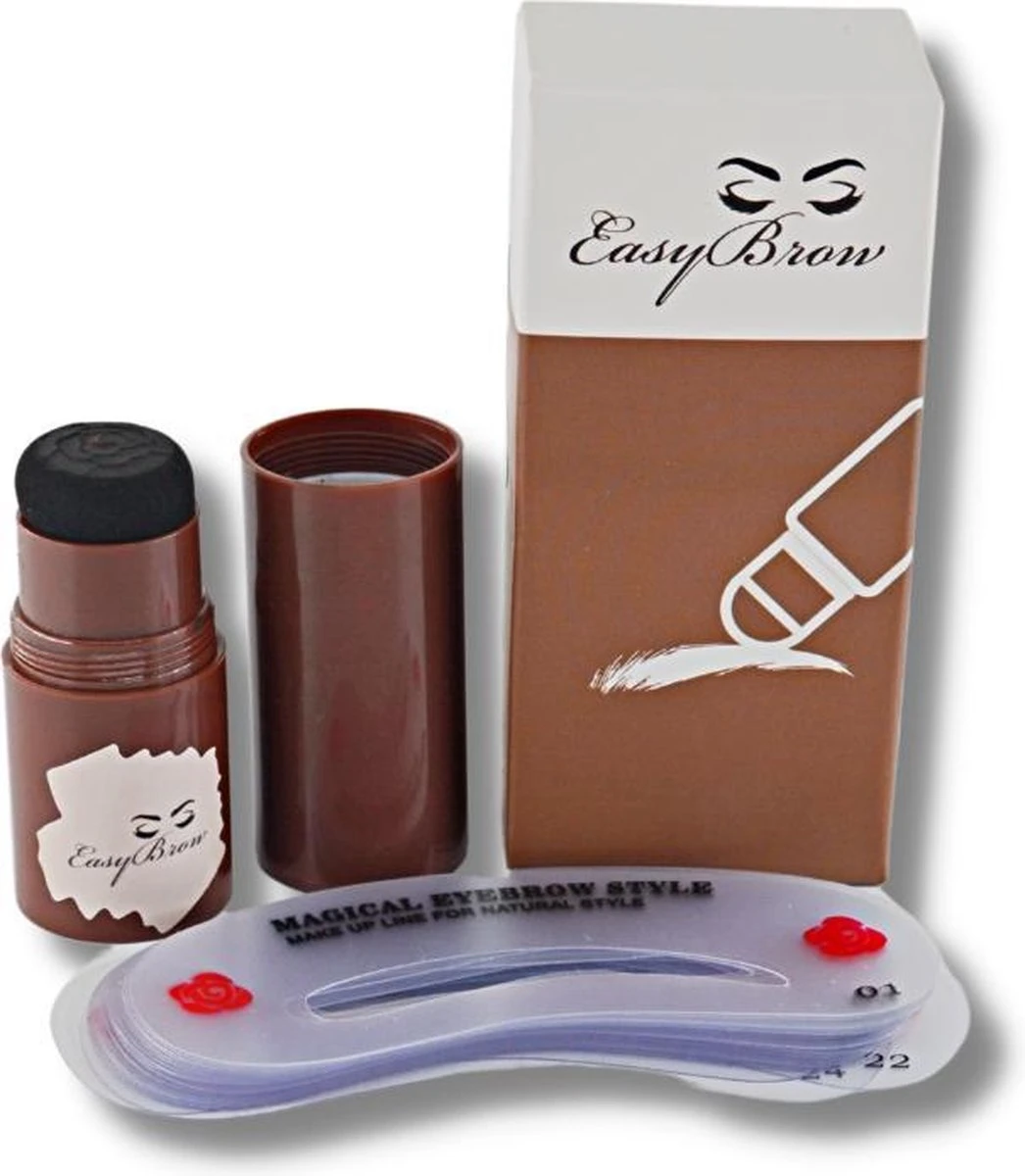 EasyBrow Wenkbrauw Kit Donkerbruin - Wenkbrauw Sjabloon 24 Stuks - Wenkbrauw Stempel - Wenkbrauw Poeder - Eyebrow Stamp - Brow Lift 3 EasyBrow Wenkbrauw Kit Donkerbruin - Wenkbrauw Sjabloon 24 Stuks - Wenkbrauw Stempel - Wenkbrauw Poeder - Eyebrow Stamp - Brow Lift