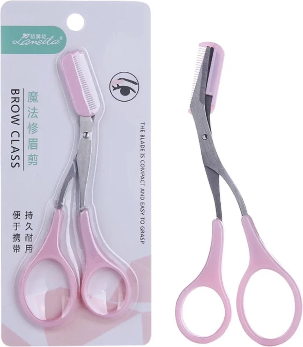 Without Lemons | Wenkbrauwschaar | Wenkbrauw Trimmer | Browshaper | BeautyTool | Gezichts Schaar | Dames| Ontharing | Design | Roze 5 Without Lemons | Wenkbrauwschaar | Wenkbrauw Trimmer | Browshaper | BeautyTool | Gezichts Schaar | Dames| Ontharing | Design | Roze - Afbeelding 3