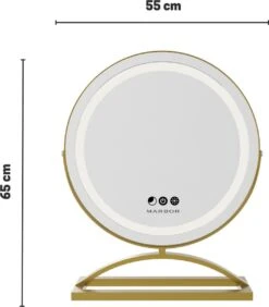 Marbor Make Up Spiegel Met LED Verlichting - Goud - Hollywood Mirror 13 Marbor Make Up Spiegel Met LED Verlichting - Goud - Hollywood Mirror -Cosmetica Winkel 1052x1200 5