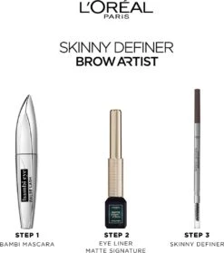 L’Oréal Paris Brow Artist Skinny Definer Wenkbrauwpotlood - 101 Blonde - Ultradun -Cosmetica Winkel 1064x1200