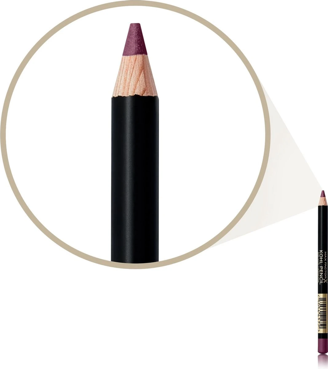 Max Factor Kohl Kajal Oogpotlood - 045 Aubergine 6 Max Factor Kohl Kajal Oogpotlood - 045 Aubergine - Afbeelding 4