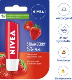 Nivea - Labello Strawberry Shine Lippenbalsem - 5,5 Ml Stick - Lipbalsem - Lipbalm - Lipverzorging - Verrijkt Met Shea Boter En Bio Jojoba Olie 11 Nivea - Labello Strawberry Shine Lippenbalsem - 5,5 Ml Stick - Lipbalsem - Lipbalm - Lipverzorging - Verrijkt Met Shea Boter En Bio Jojoba Olie -Cosmetica Winkel 1082x1200 2