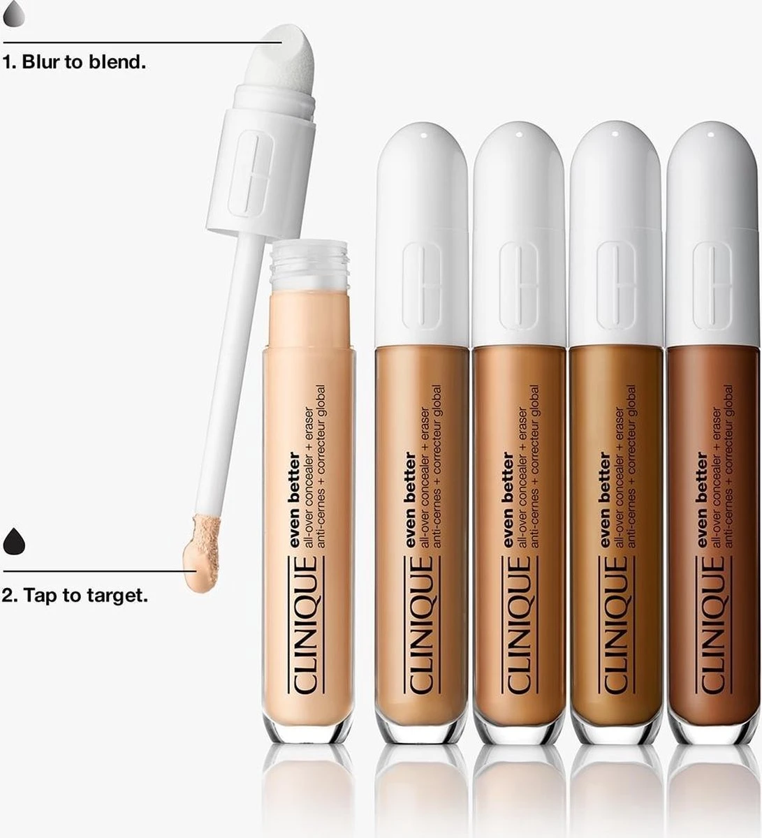 Clinique Even Better All-Over Concealer + Eraser Concealer 6 Ml - CN 52 Neutral 8 Clinique Even Better All-Over Concealer + Eraser Concealer 6 Ml - CN 52 Neutral - Afbeelding 6