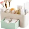 IBright Make-Up Organizer Met Lade - Cosmetica Opbergdoos - Bureau Organizer - Groen 1 IBright Make-Up Organizer Met Lade - Cosmetica Opbergdoos - Bureau Organizer - Groen -Cosmetica Winkel 1100x1200
