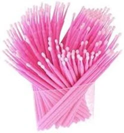 Lashes & More - 100 Stuks Wegwerp Microbrushes - Roze - Wimpers Uitbreiding - Individuele Lash Verwijderen - Wattenstaafje - Micro Borstel Voor Wimper Extensions Tool- Microbrush -Cosmetica Winkel 1114x1200 1