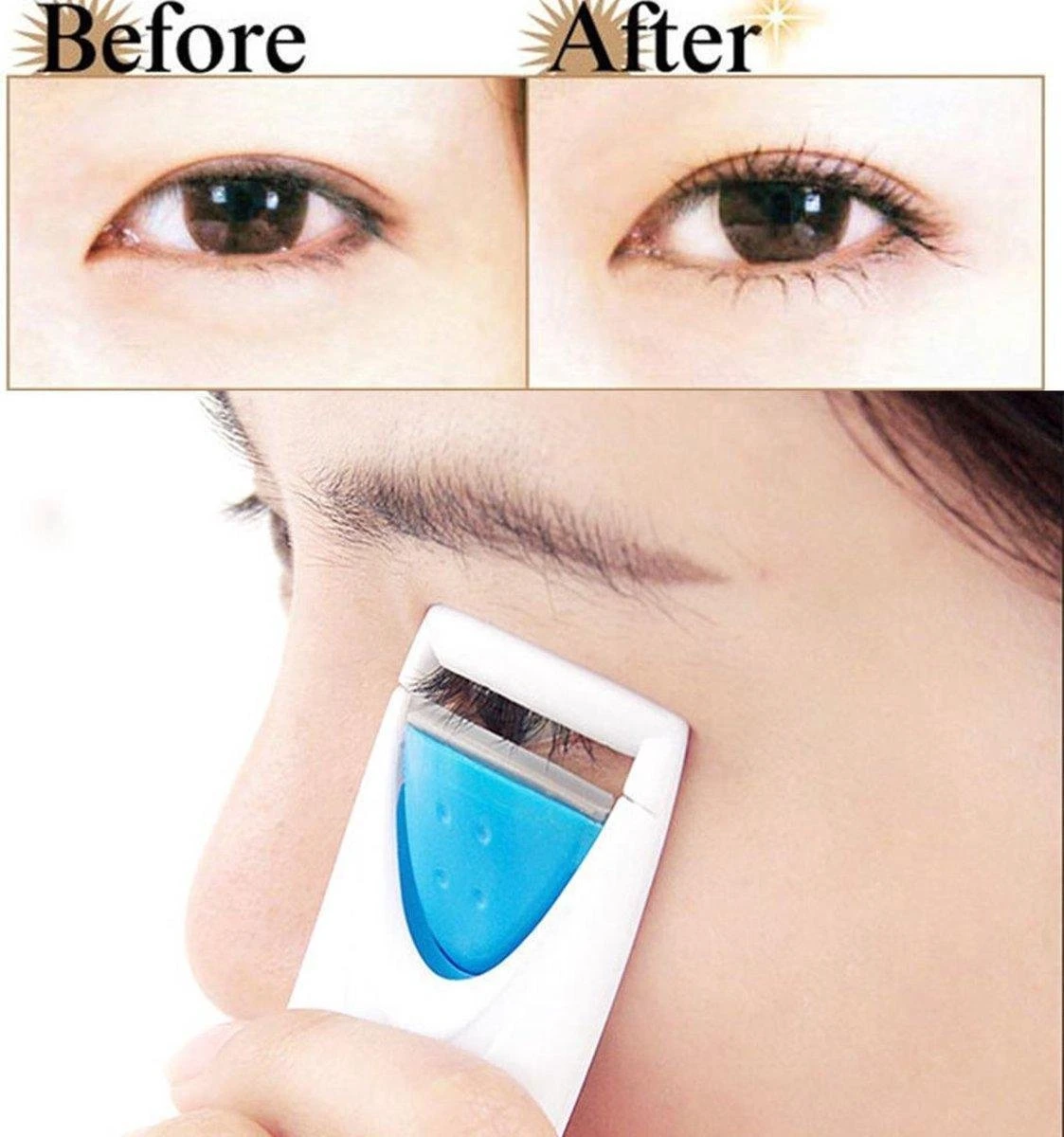 LOUZIR Verwarmde Wimperkuller- Elektrische Wimperkruller - Wimperkrultang - Make-up Accessoires Eyelash Curler - Lange Wimpers 4 LOUZIR Verwarmde Wimperkuller- Elektrische Wimperkruller - Wimperkrultang - Make-up Accessoires Eyelash Curler - Lange Wimpers - Afbeelding 2