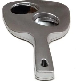 Handspiegel Trio - Spiegel Ø 13,5 Cm - 1X 3X & 5X Vergrotend - Zilver - Afmeting: 25 X 13,3 Cm. -Cosmetica Winkel 1124x1200 3