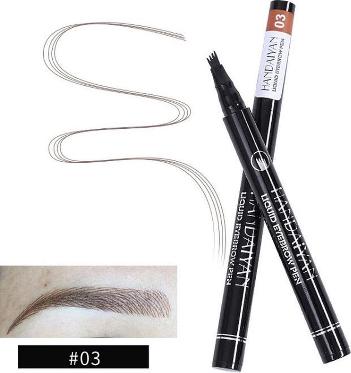 Joya Beauty® Microblading Eyebrow Tattoo Pen | Waterproof Tattoo Wenkbrauw Pen | Wenkbrauwpen | Kleur 3: Chestnut 3 Joya Beauty® Microblading Eyebrow Tattoo Pen | Waterproof Tattoo Wenkbrauw Pen | Wenkbrauwpen | Kleur 3: Chestnut
