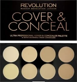 Makeup Revolution Cover & Conceal Cream Palette - Light -Cosmetica Winkel 1131x1200 4
