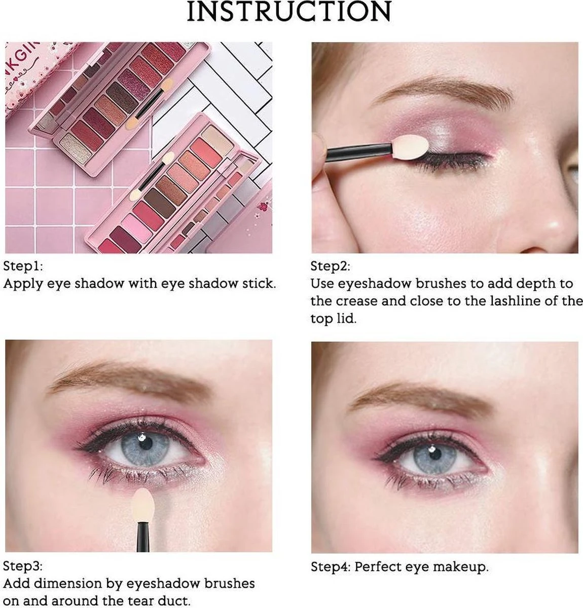 3BMT Oogschaduw Kwastjes - Set Van 10 4 3BMT Oogschaduw Kwastjes - Set Van 10 - Afbeelding 2