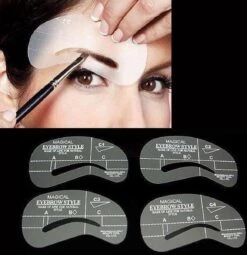 4 Stuks Wenkbrauw Mal - Template - Makeup - Sjabloon - Wenkbrauwpotlood 11 4 Stuks Wenkbrauw Mal - Template - Makeup - Sjabloon - Wenkbrauwpotlood -Cosmetica Winkel 1161x1200 4