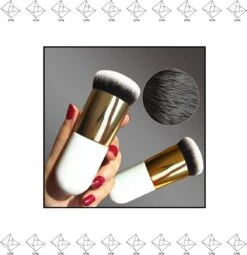 Merkloos EPIN | Poederkwast | Foundation Kwast | Powder Brush | Make-up Kwast | Zwart Met Goud -Cosmetica Winkel 1164x1200 10
