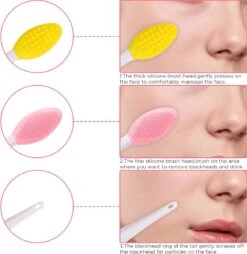 Merkloos Lip Scrub Borstel Set 4-delig - Mee Eters Verwijderen – Gezichtsreiniger – Gezichtsborstel Blackhead Remover -Cosmetica Winkel 1166x1200 3