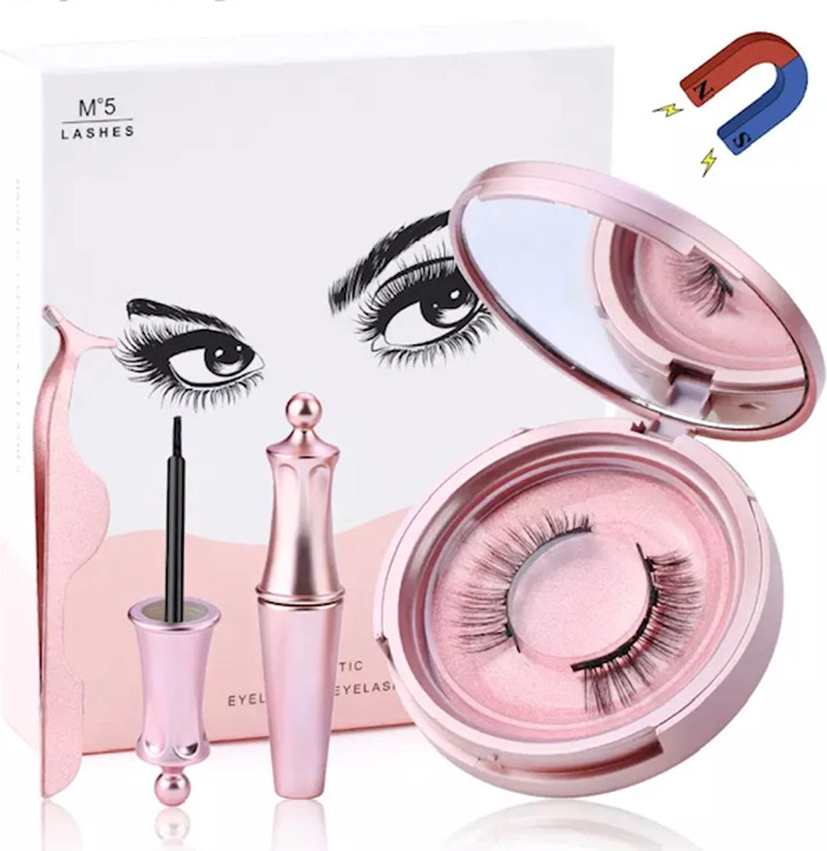 Nepwimpers - Nep Wimpers - Valse Wimpers - Lashes - False Lashes - Magnetische Wimpers - Magnetische Eyeliner - Miami 4 Nepwimpers - Nep Wimpers - Valse Wimpers - Lashes - False Lashes - Magnetische Wimpers - Magnetische Eyeliner - Miami - Afbeelding 2