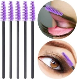 Vardaan Wegwerp Wimper & Wenkbrauw Borstels - Mascara Borsteltjes - Paarse & Roze Borsteltjes Voor Makeup - Mascara Borstel - 50 Stuks -Cosmetica Winkel 1167x1200 7