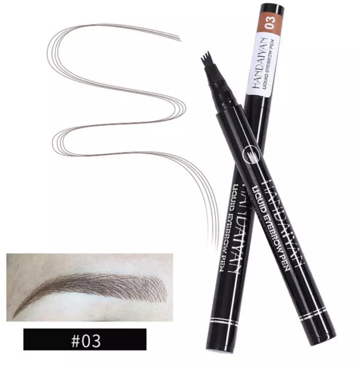 Wenkbrauw Microblade Pen - Tattoo - BRUIN 03 - Watervaste Microblading Wenkbrauwpen - Eyebrow Tattoo Pen - Make Up - 4 Punts Pen 9 Wenkbrauw Microblade Pen - Tattoo - BRUIN 03 - Watervaste Microblading Wenkbrauwpen - Eyebrow Tattoo Pen - Make Up - 4 Punts Pen - Afbeelding 7