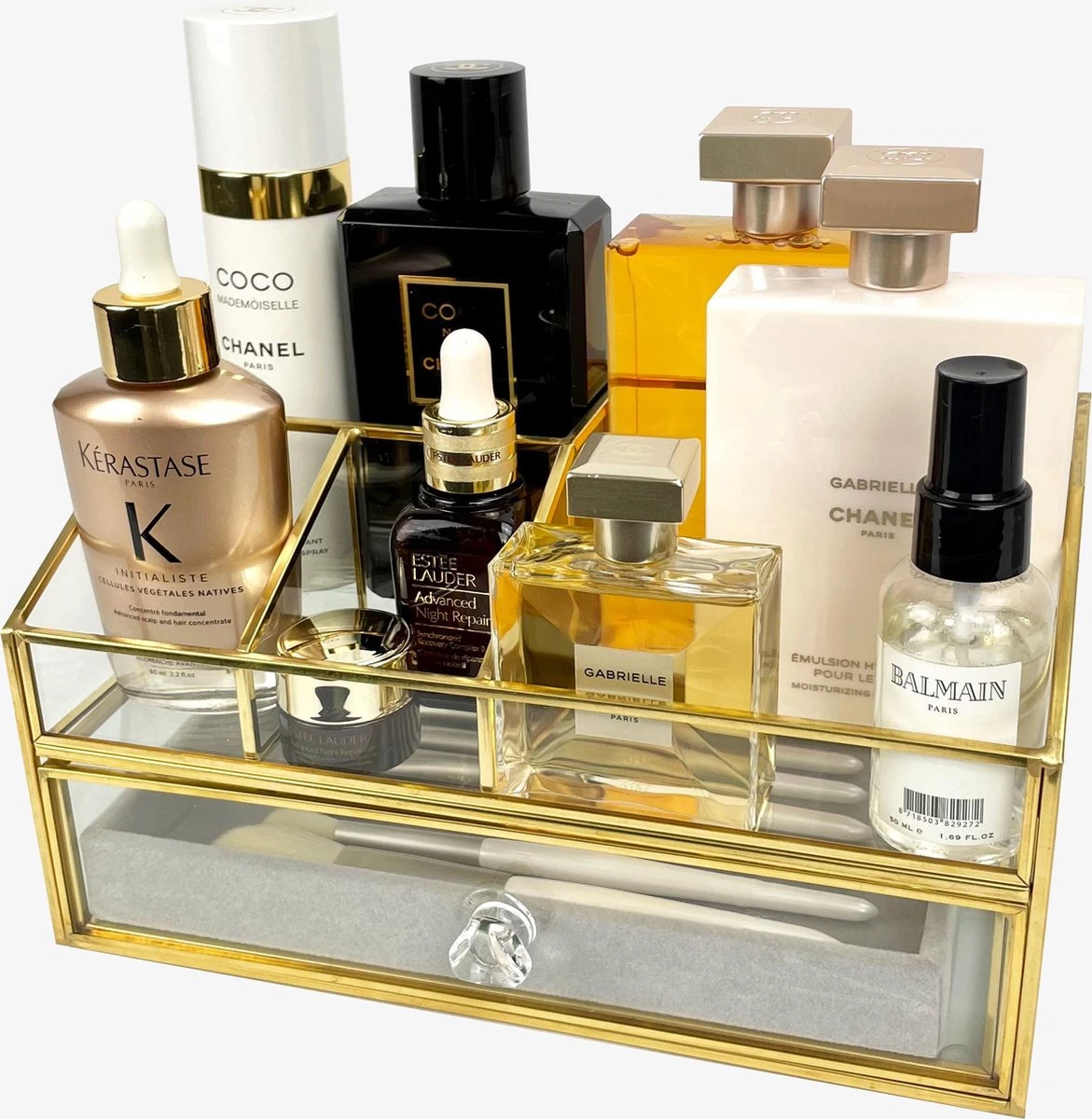 Make Up Organizer Stella | Goud| Cosmetica Organizer|sieraden Organizer | Make Up Organizer | Beautybox | Vitrine Boxje | Glazen Box |Makeup Organizer |Beauty Organizer | Makeupbox |Organizer | Storage Box |Make-uporganizer| Opbergdoos | Sieradendoos 12 Make Up Organizer Stella | Goud| Cosmetica Organizer|sieraden Organizer | Make Up Organizer | Beautybox | Vitrine Boxje | Glazen Box |Makeup Organizer |Beauty Organizer | Makeupbox |Organizer | Storage Box |Make-uporganizer| Opbergdoos | Sieradendoos - Afbeelding 10