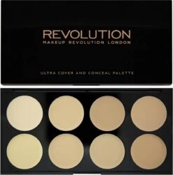 Makeup Revolution Cover & Conceal Cream Palette - Light -Cosmetica Winkel 1179x1200 2