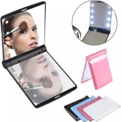 Compacte Make-up Spiegel- LED Mirror- Inklapbaar Met Verlichting- Draagbare Mini Make-up Spiegel 12 Compacte Make-up Spiegel- LED Mirror- Inklapbaar Met Verlichting- Draagbare Mini Make-up Spiegel -Cosmetica Winkel 1183x1200 6
