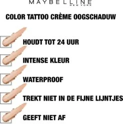 Maybelline Eye Studio Color Tattoo 24H Cream Oogschaduw - 230 Groundbreaker - Roestbruin 23 Maybelline Eye Studio Color Tattoo 24H Cream Oogschaduw - 230 Groundbreaker - Roestbruin -Cosmetica Winkel 1189x1200