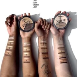 NYX Professional Makeup 3 Steps To Sculpt Face Sculpting Palette - Light 3STS02 - Highlighter En Contouring Make-up - 15 Gr 10 NYX Professional Makeup 3 Steps To Sculpt Face Sculpting Palette - Light 3STS02 - Highlighter En Contouring Make-up - 15 Gr -Cosmetica Winkel 1193x1200 6