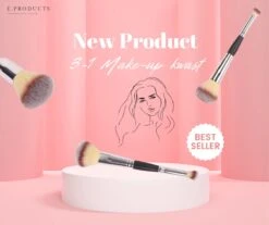 Foundation - Poeder - Make-up Kwast- Foundation Kwast - Concealer Kwast 3-in 1 - Must-have - Cadeau - Verjaardag - Populair - Trendy - Efficiënt - Tijdbesparend -Cosmetica Winkel 1200x1005 2