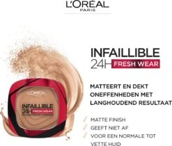 L'Oréal Paris Infaillible 24H Fresh Wear Foundation In A Powder - 300 Amber - Foundation En Poeder In één - 8gr 14 L'Oréal Paris Infaillible 24H Fresh Wear Foundation In A Powder - 300 Amber - Foundation En Poeder In één - 8gr -Cosmetica Winkel 1200x1020