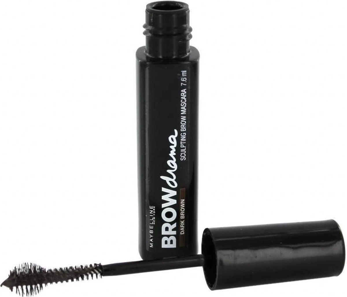 Maybelline Brow Drama Sculpting Wenkbrauw Mascara - Dark Brown 3 Maybelline Brow Drama Sculpting Wenkbrauw Mascara - Dark Brown