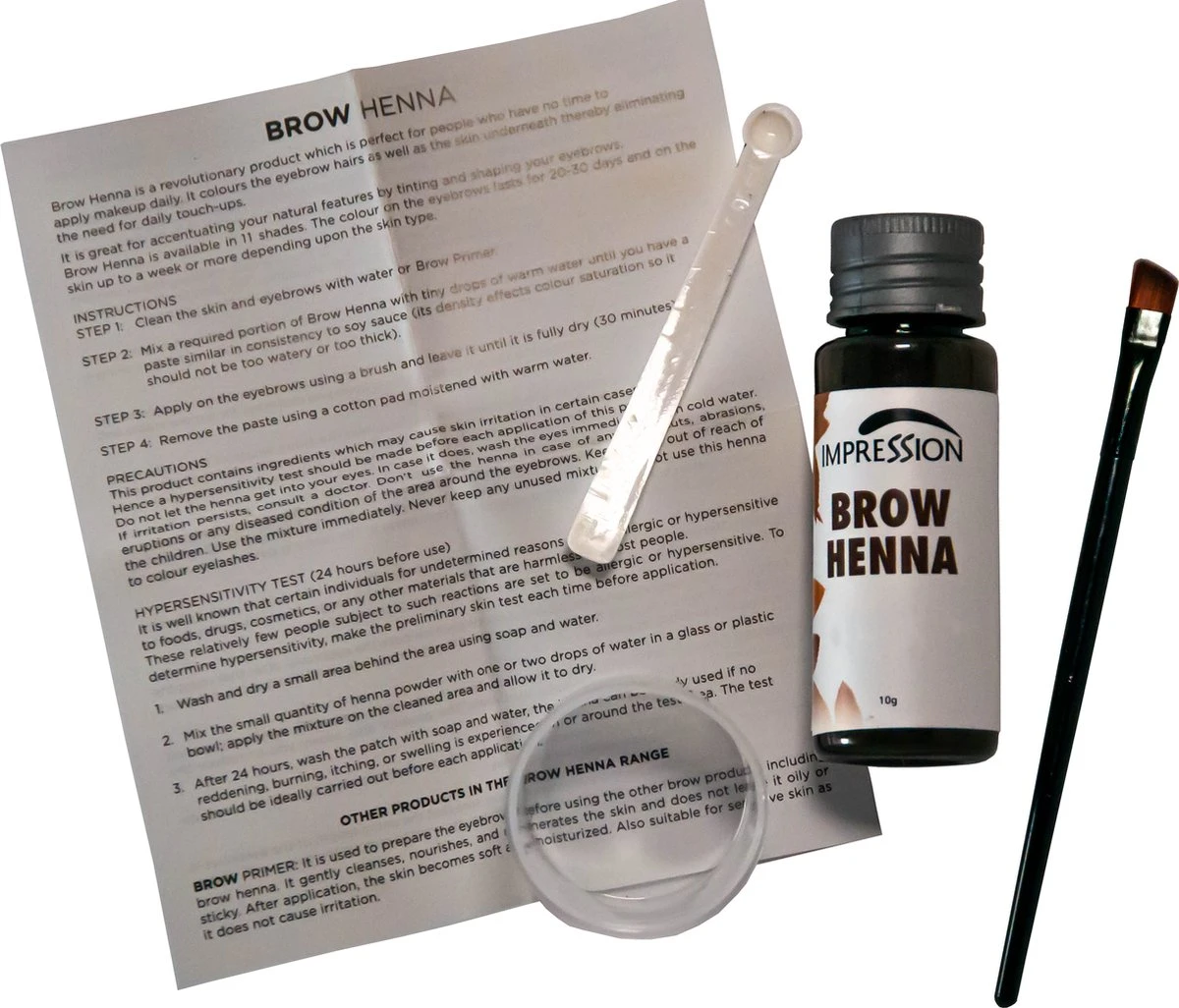 Impression Henna Wenkbrauwverf | Lichtbruin | Light Brown | Brun Clair | Brow Henna | Goed Voor Meer Dan 20 Behandelingen 4 Impression Henna Wenkbrauwverf | Lichtbruin | Light Brown | Brun Clair | Brow Henna | Goed Voor Meer Dan 20 Behandelingen - Afbeelding 2