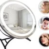 Great's® Make Up Spiegel Met LED Verlichting - ⌀ 40cm - Visagie Spiegel Rond - Extra Close Up Spiegeltje 10x - Zwart -Cosmetica Winkel 1200x1040 5