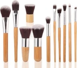 10-delig Bamboe Make-up Geschenkset- Make-up Kwasten - Make Up Brush- Poederkwast -Make Up Penselen Set -Foundation Kwast- Poeder Kwast- Concealer Brush- Lip Brush -Cosmetica Winkel 1200x1049 3