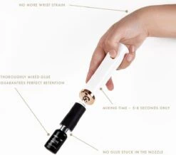 Lashes & More - GLUE SHAKER - Lijmschudder - Inkt Mixen - GLUE MIXER - Voor Het Goed Mengen Van Wimperlijm Nagellak Pigment Of Tattoo Inkt - Met Ventilator -Cosmetica Winkel 1200x1057