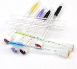 Wimperborstel In Buis - 8 Stuks - 2 In 1 Wimper-mascara Borstel In Herbruikbare Transparante Buis - Houder Voor Wimper Of Mascara Borstel - Lash Brush In Tube -Cosmetica Winkel 1200x1080 1