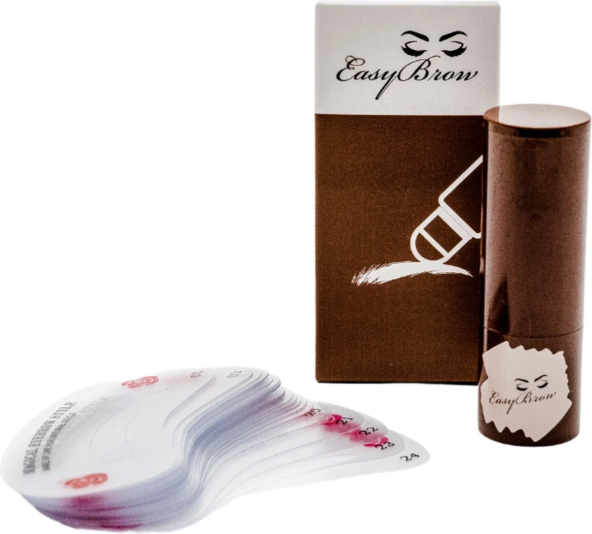 EasyBrow Wenkbrauw Kit Donkerbruin - Wenkbrauw Sjabloon 24 Stuks - Wenkbrauw Stempel - Wenkbrauw Poeder - Eyebrow Stamp - Brow Lift 4 EasyBrow Wenkbrauw Kit Donkerbruin - Wenkbrauw Sjabloon 24 Stuks - Wenkbrauw Stempel - Wenkbrauw Poeder - Eyebrow Stamp - Brow Lift - Afbeelding 2
