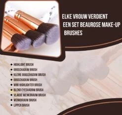 Luxe Make Up Kwasten Set - Make Up Brush - Oogschaduw – Beauty - Foundation Kwast - Poederkwast - Brush - Make Up - Cosmetica - Kwasten Set – Make Up Etui - Make Up Penselen Set – Make Up Set 21 Luxe Make Up Kwasten Set - Make Up Brush - Oogschaduw – Beauty - Foundation Kwast - Poederkwast - Brush - Make Up - Cosmetica - Kwasten Set – Make Up Etui - Make Up Penselen Set – Make Up Set -Cosmetica Winkel 1200x1132 6