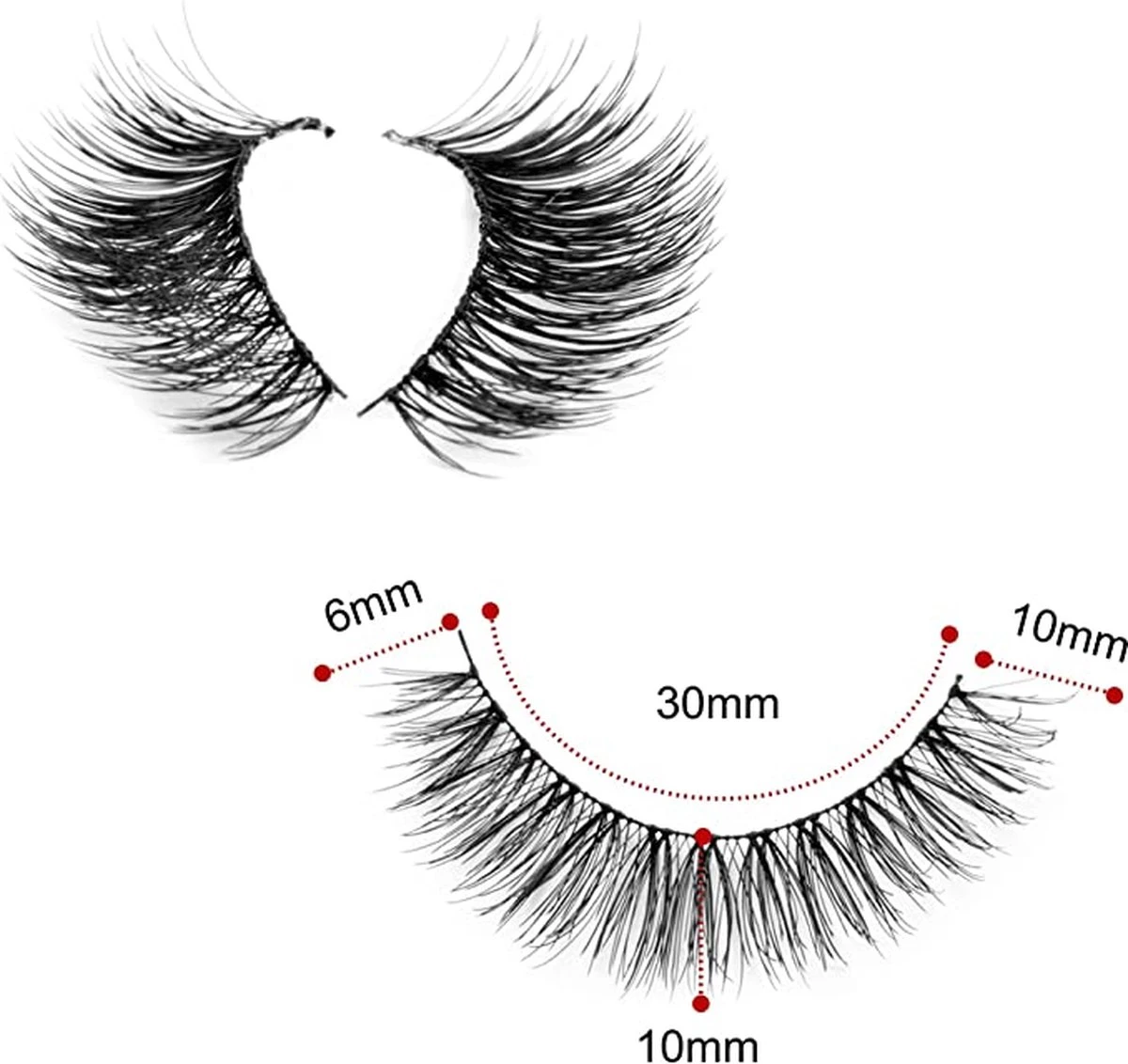 Merkloos 10 Paar - 3D Valse Wimpers - Fake Lashes - Natuurlijke Uitziend Kunstwimpers - Voor Make-Up Eyelashes 5 Merkloos 10 Paar - 3D Valse Wimpers - Fake Lashes - Natuurlijke Uitziend Kunstwimpers - Voor Make-Up Eyelashes - Afbeelding 3