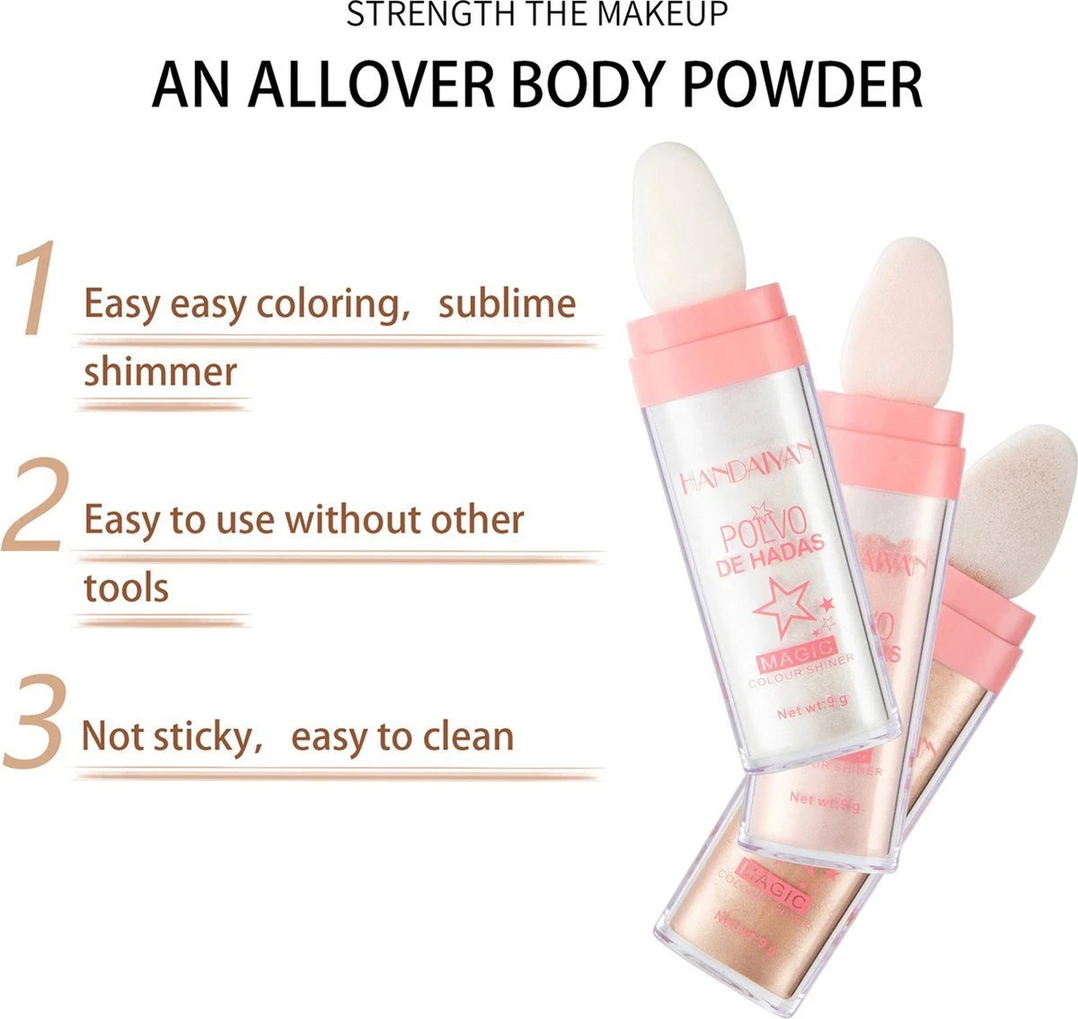 Polvo De Hadas - Highlighter - Glitter - Kleur Goudbruin (Trend) 6 Polvo De Hadas - Highlighter - Glitter - Kleur Goudbruin (Trend) - Afbeelding 4