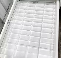 Jumanah® Collections "Sorted" - Large - Set A - Make Up Organizer Ladeverdeler Transparant Acryl- Ikea Alex 5 Ladeblok -Cosmetica Winkel 1200x1143 7