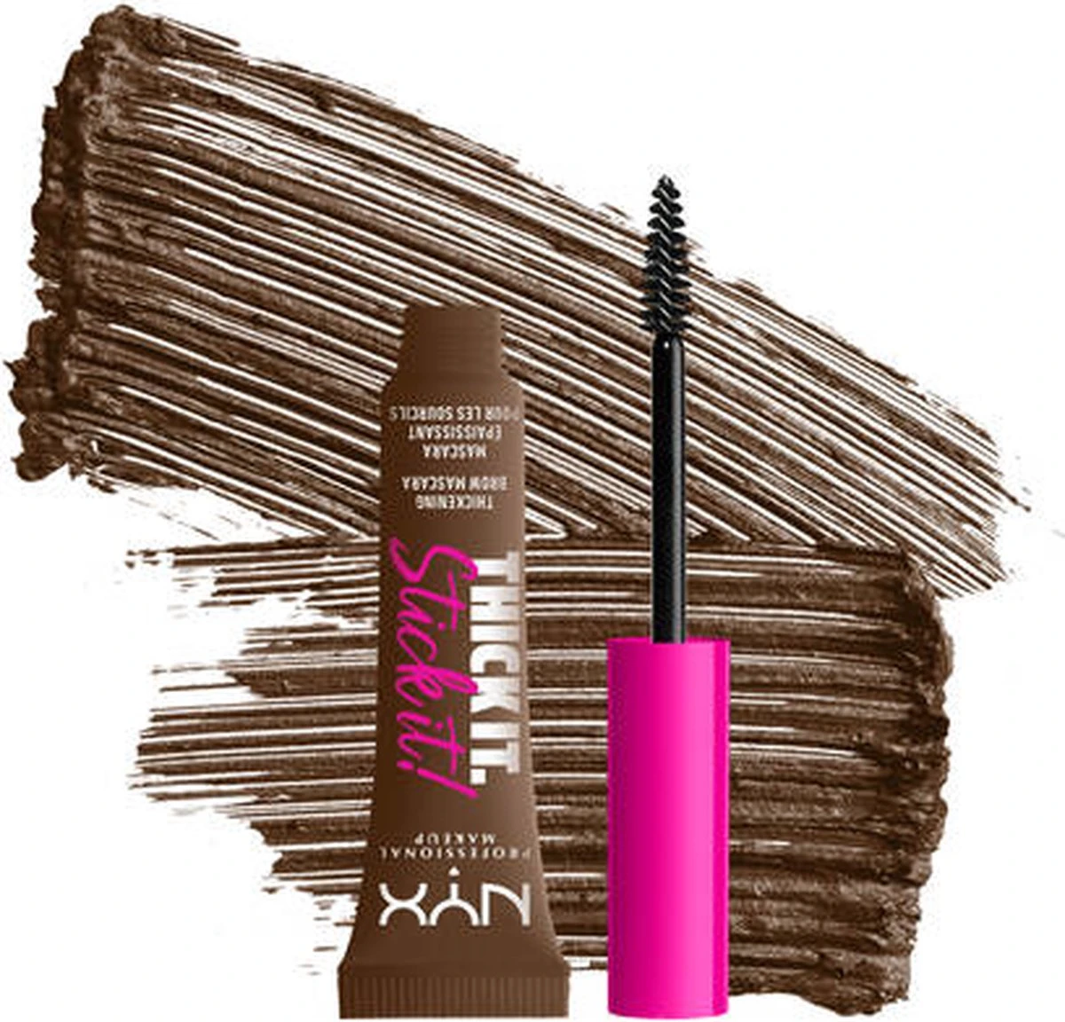 NYX Professional Makeup - Tick It. Stick It! Brow Mascara - #06-brunette 1 U 5 NYX Professional Makeup - Tick It. Stick It! Brow Mascara - #06-brunette 1 U - Afbeelding 3