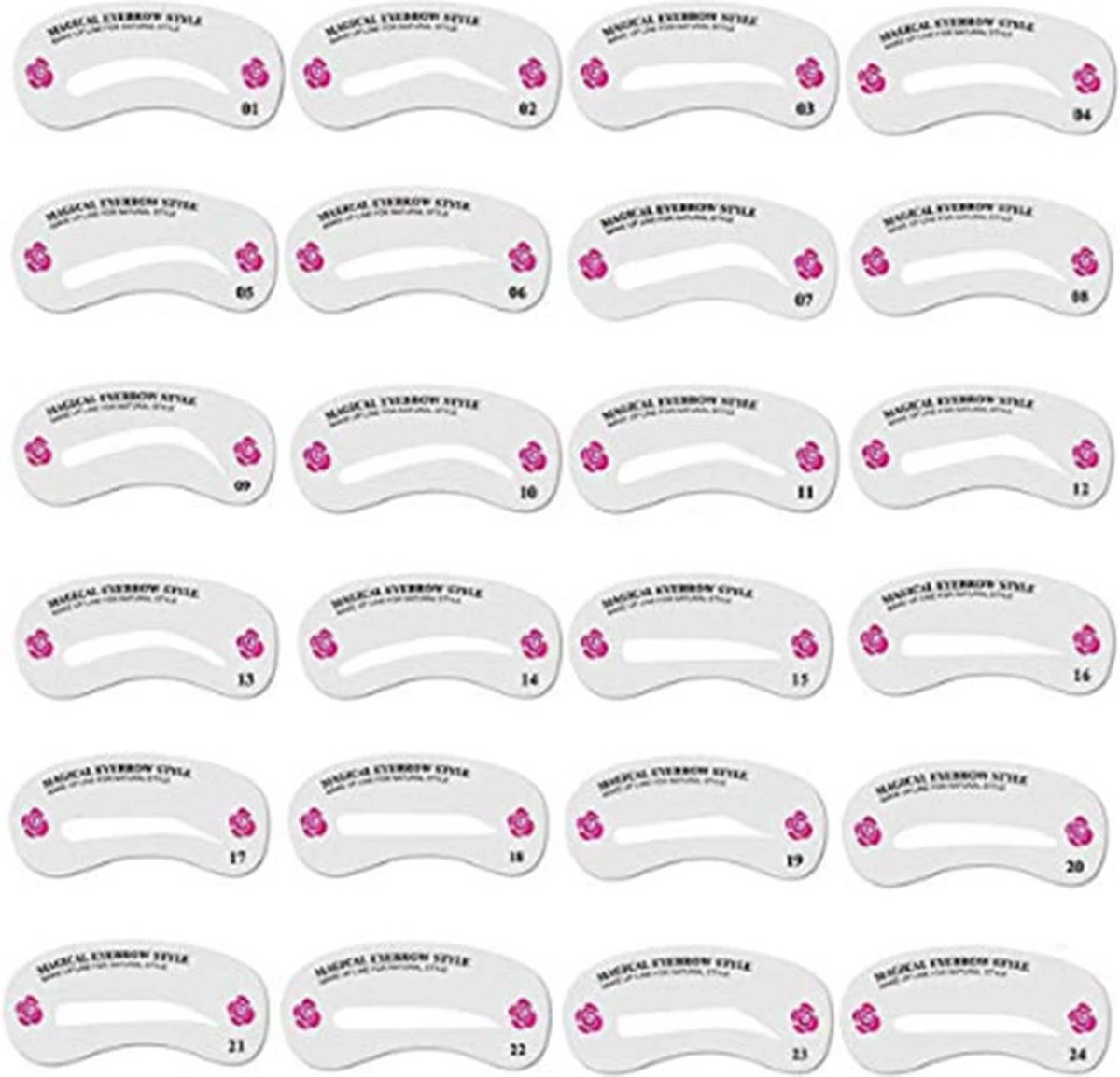 Merkloos Wenkbrauw Stencil / Wenkbrauw Sjabloon Voor Wenkbrauw Stempel - 24 Verschillende Sjablonen - Wenkbrauw Poeder En Wenkbrauwverf - Brow Stamp - Wenkbrauw Vormen - Make Up Set - Make Up Kwasten Set - Cadeau Voor Haar - Wenkbrauwsjablonen 3 Merkloos Wenkbrauw Stencil / Wenkbrauw Sjabloon Voor Wenkbrauw Stempel - 24 Verschillende Sjablonen - Wenkbrauw Poeder En Wenkbrauwverf - Brow Stamp - Wenkbrauw Vormen - Make Up Set - Make Up Kwasten Set - Cadeau Voor Haar - Wenkbrauwsjablonen