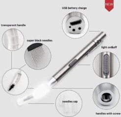 Microblading Pen Met Led Verlichting – Microblading Pen – Microblade Houder Met LED Lamp - Wenkbrauw Microblading Pen - Eyebrow Tattoo Pen - 3D- Hoge Kwaliteit – Herbruikbaar. -Cosmetica Winkel 1200x1157 2