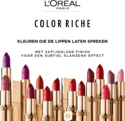L’Oréal Paris Lippenstift Color Riche Satin - 125 Maison Marais Rood 23 L’Oréal Paris Lippenstift Color Riche Satin - 125 Maison Marais Rood -Cosmetica Winkel 1200x1158 1