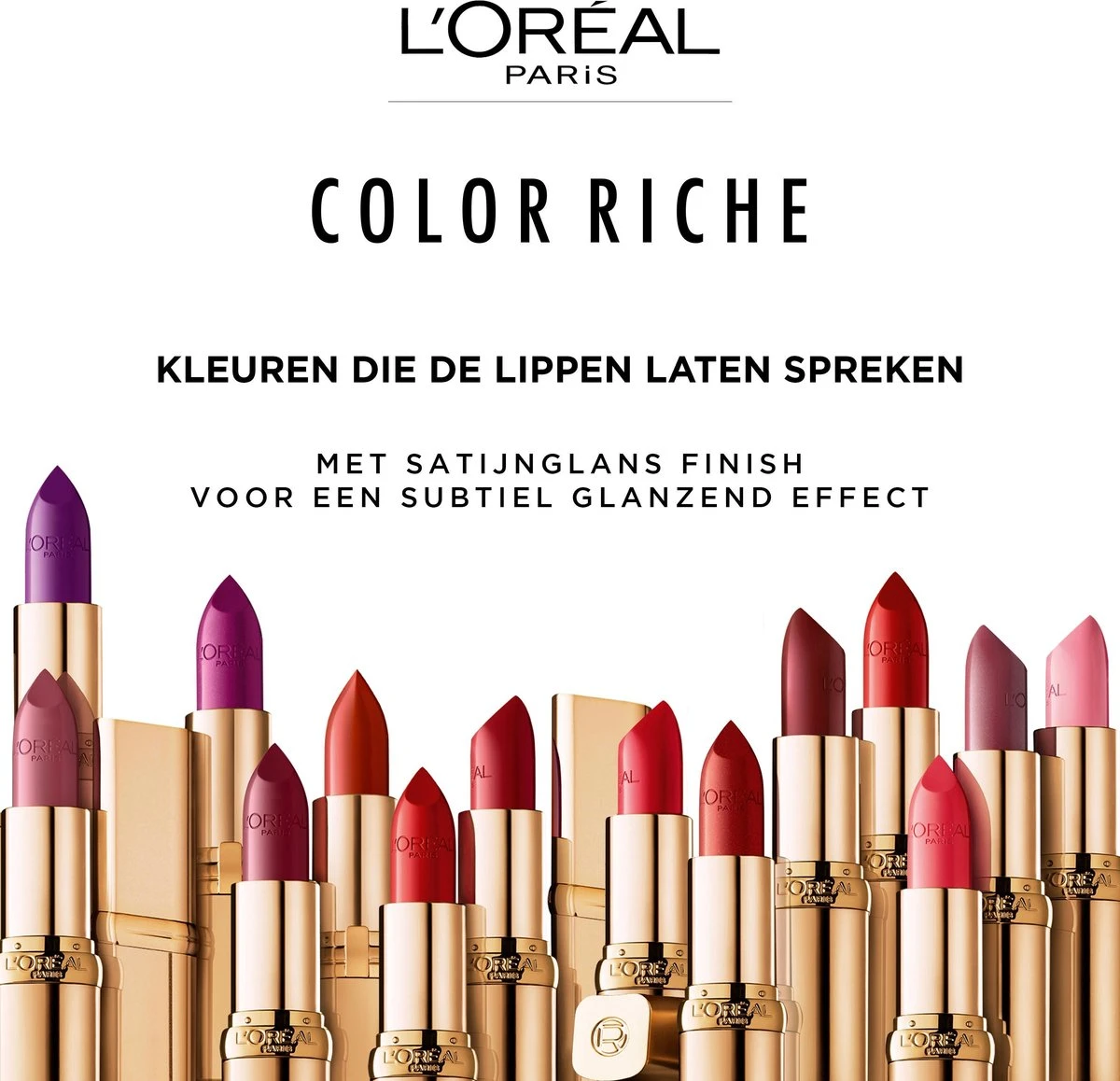 L’Oréal Paris Lippenstift Color Riche Satin - 125 Maison Marais Rood 12 L’Oréal Paris Lippenstift Color Riche Satin - 125 Maison Marais Rood - Afbeelding 10