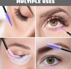 Vardaan Wegwerp Wimper & Wenkbrauw Borstels - Mascara Borsteltjes - Paarse & Roze Borsteltjes Voor Makeup - Mascara Borstel - 50 Stuks -Cosmetica Winkel 1200x1158 14