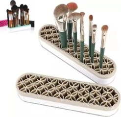 Make Up Organizer - Grijs - Make Up Holder - Kwasten Organizer - Make Up Houder - Nagellak/Lipstick Organizer - Lippenstift Houder - Siliconen -Cosmetica Winkel 1200x1161 4