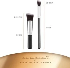 Evvie Set Van 10 Make-up Kwasten Kabuki - Zwart-Zilver 18 Evvie Set Van 10 Make-up Kwasten Kabuki - Zwart-Zilver -Cosmetica Winkel 1200x1165 16